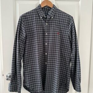 Polo Ralph Lauren Shirt Men’s Dark Plaid Long Sleeve Button Down